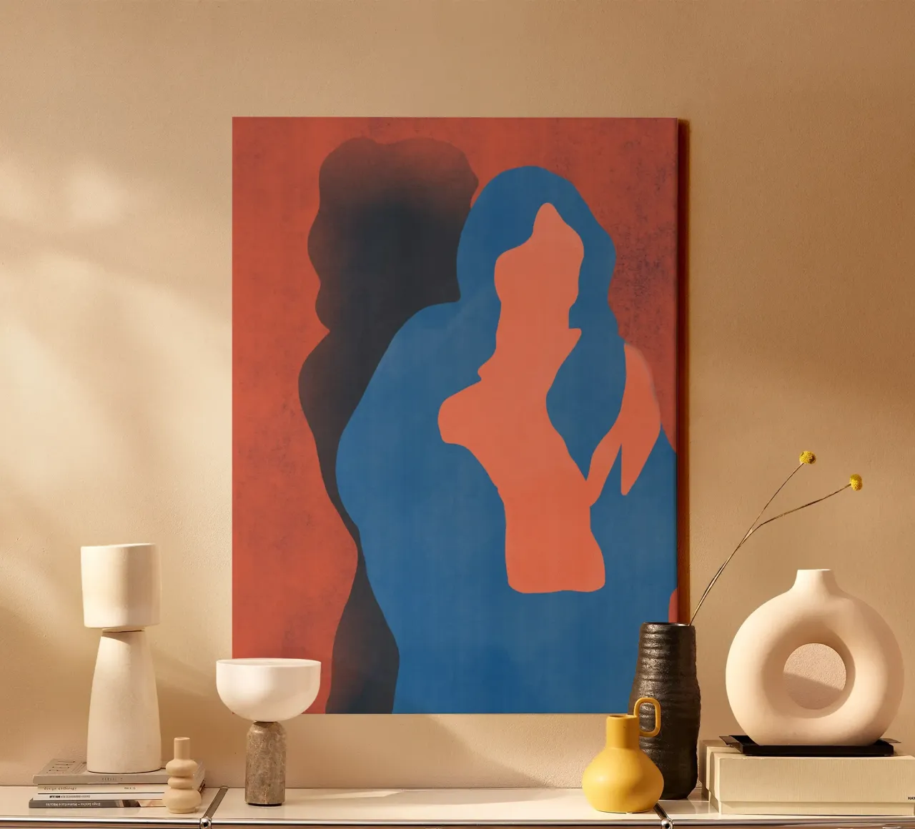 Minimal figure 14 canvas by Little Dean