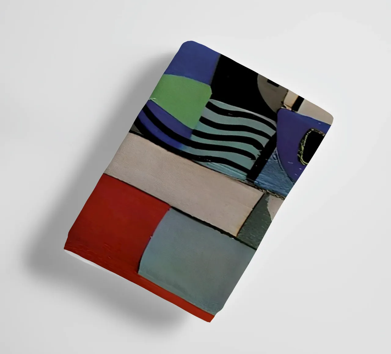 Cubist Abstract Composition Vibrant Geometric Forms towel by homdeco