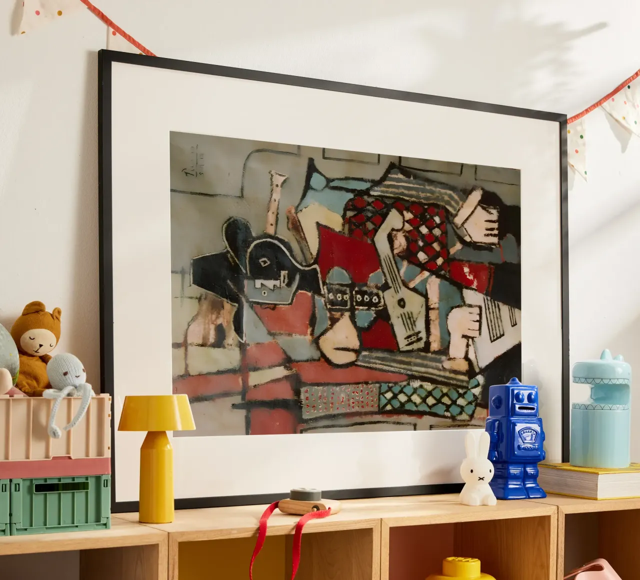 Nature morte cubiste Instruments de musique Art abstrait poster de homdeco