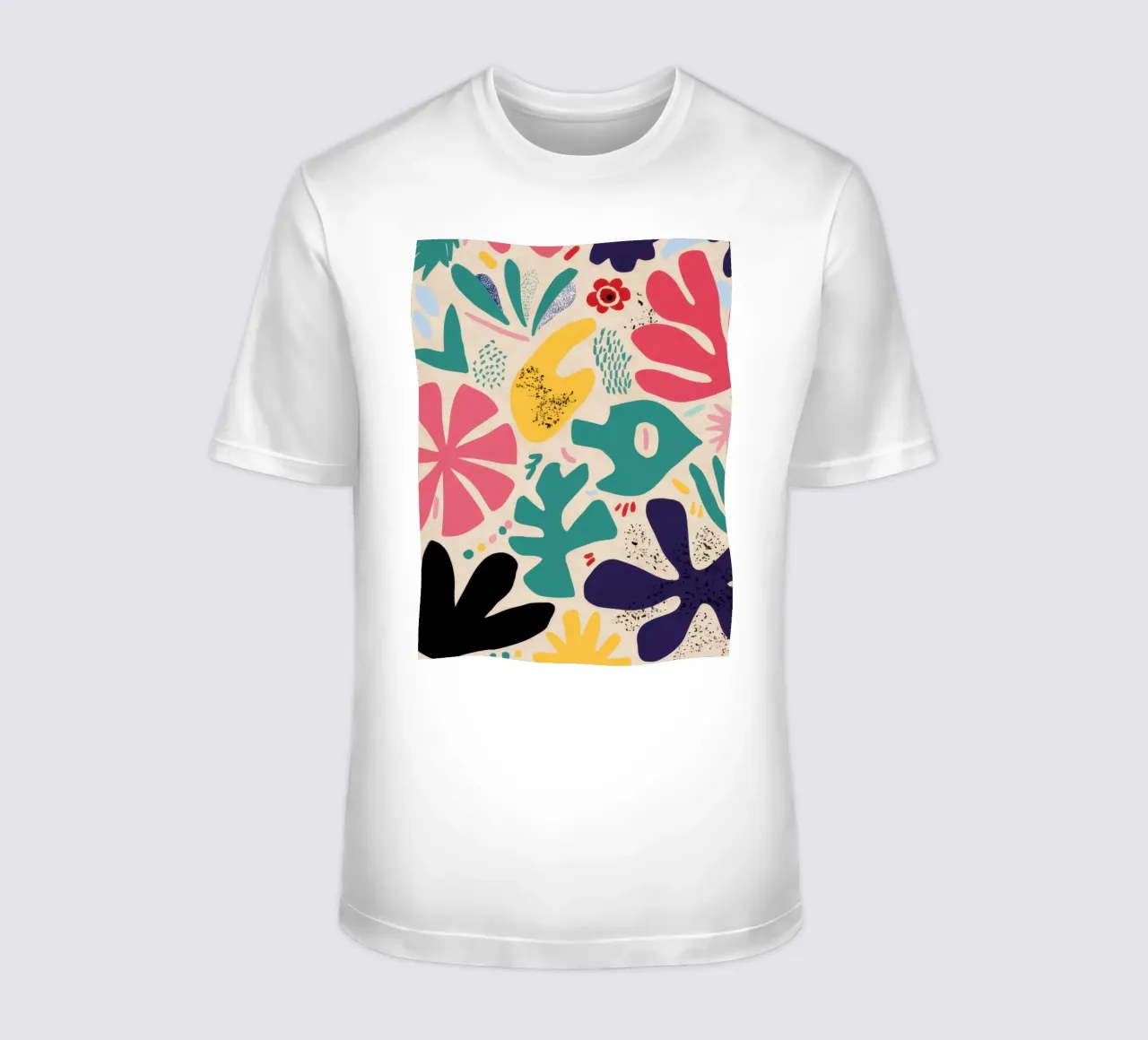 Abstracte Bloemen Symfonie t-shirt van Veil Maya