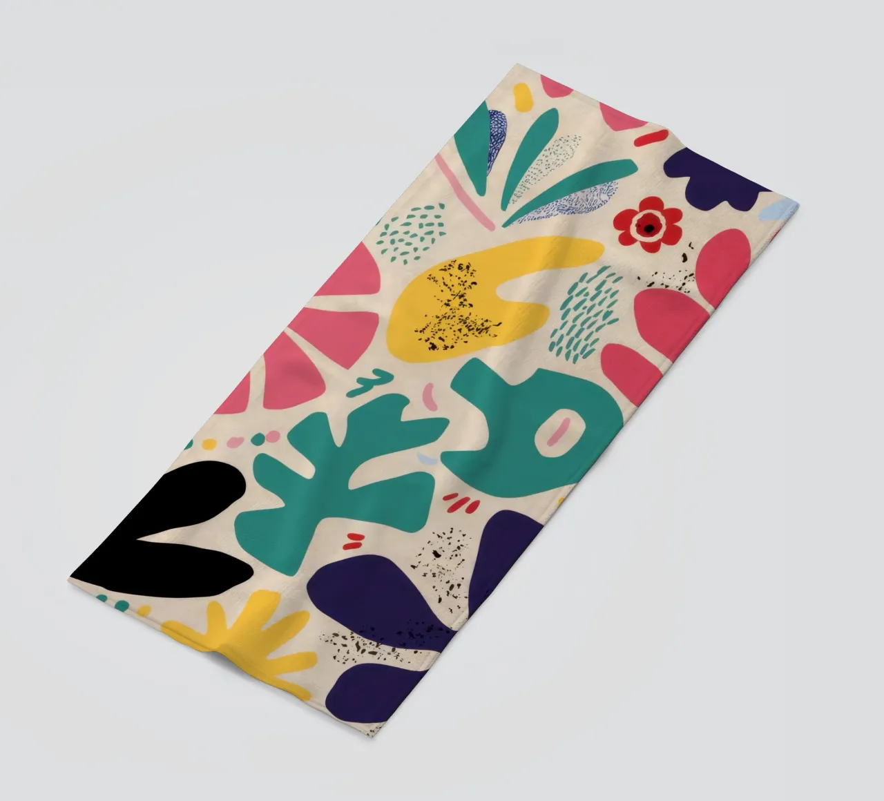 Abstracte Bloemen Symfonie strandhanddoek van Veil Maya