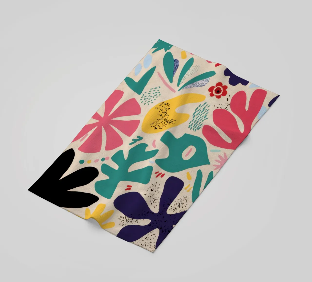 Abstracte Bloemen Symfonie strandhanddoek van Veil Maya