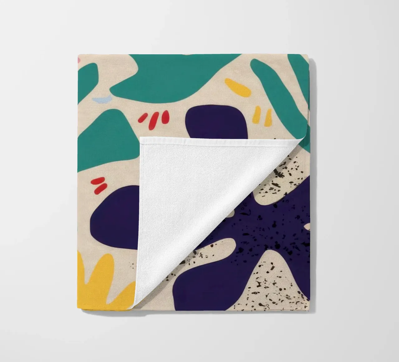 Abstracte Bloemen Symfonie strandhanddoek van Veil Maya