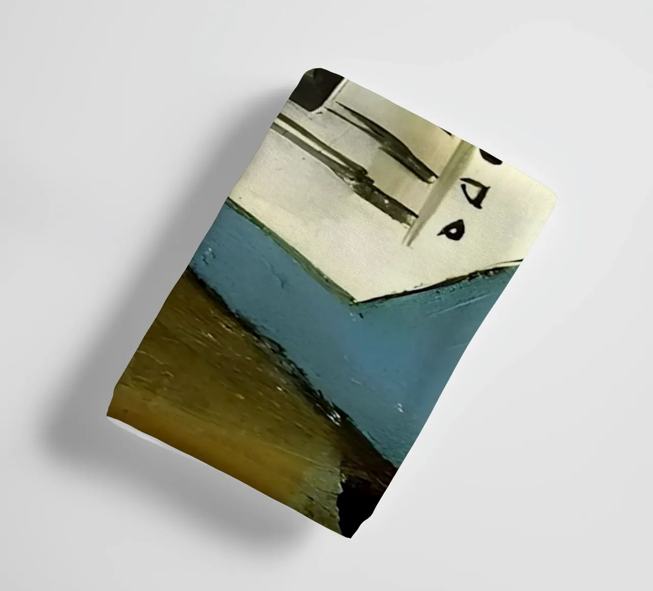 Nature morte cubiste partition et guitare abstraite serviette de bain de homdeco