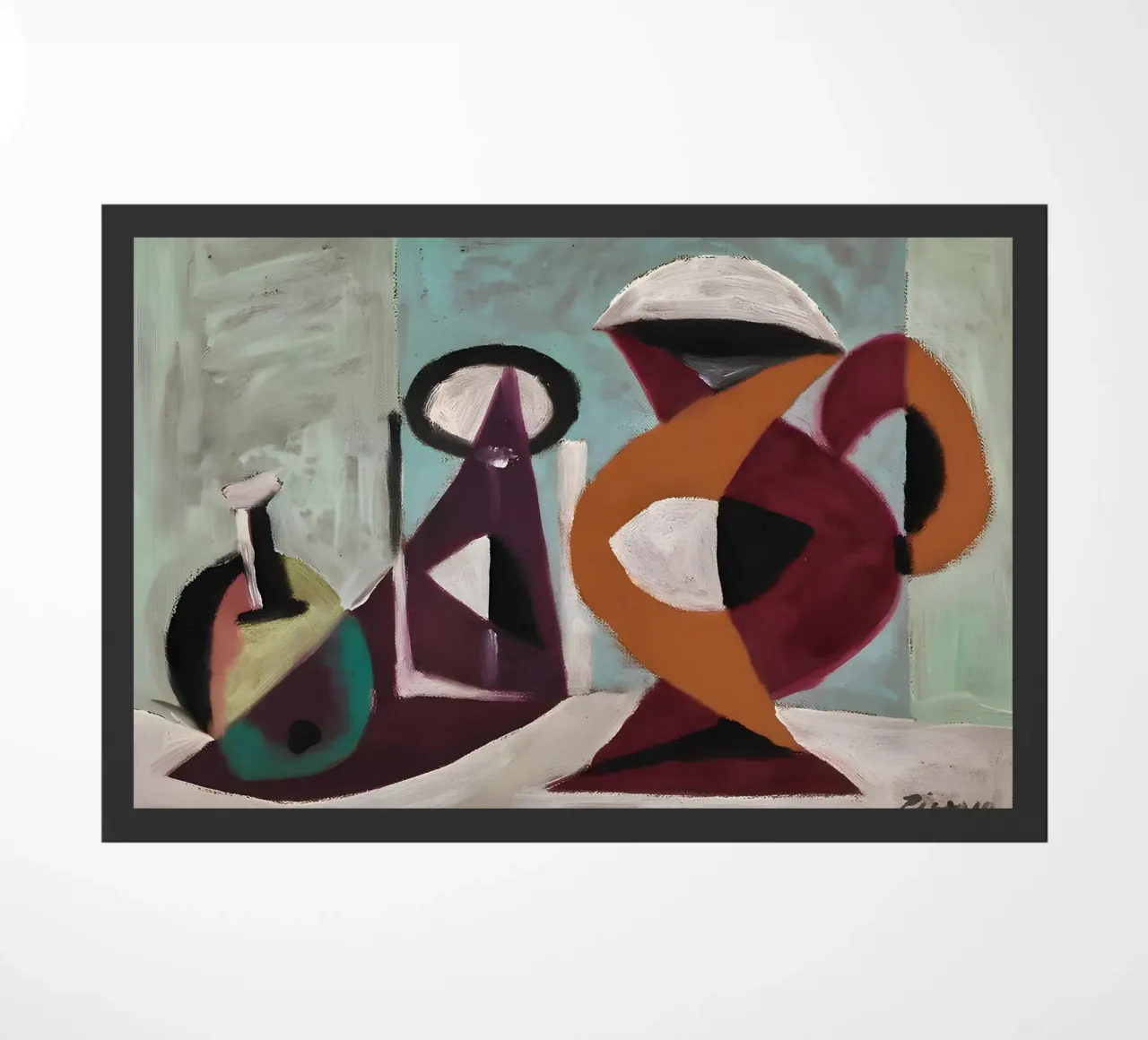Picasso Natura morta Brocca di chitarra astratta 1937 zerbino da homdeco