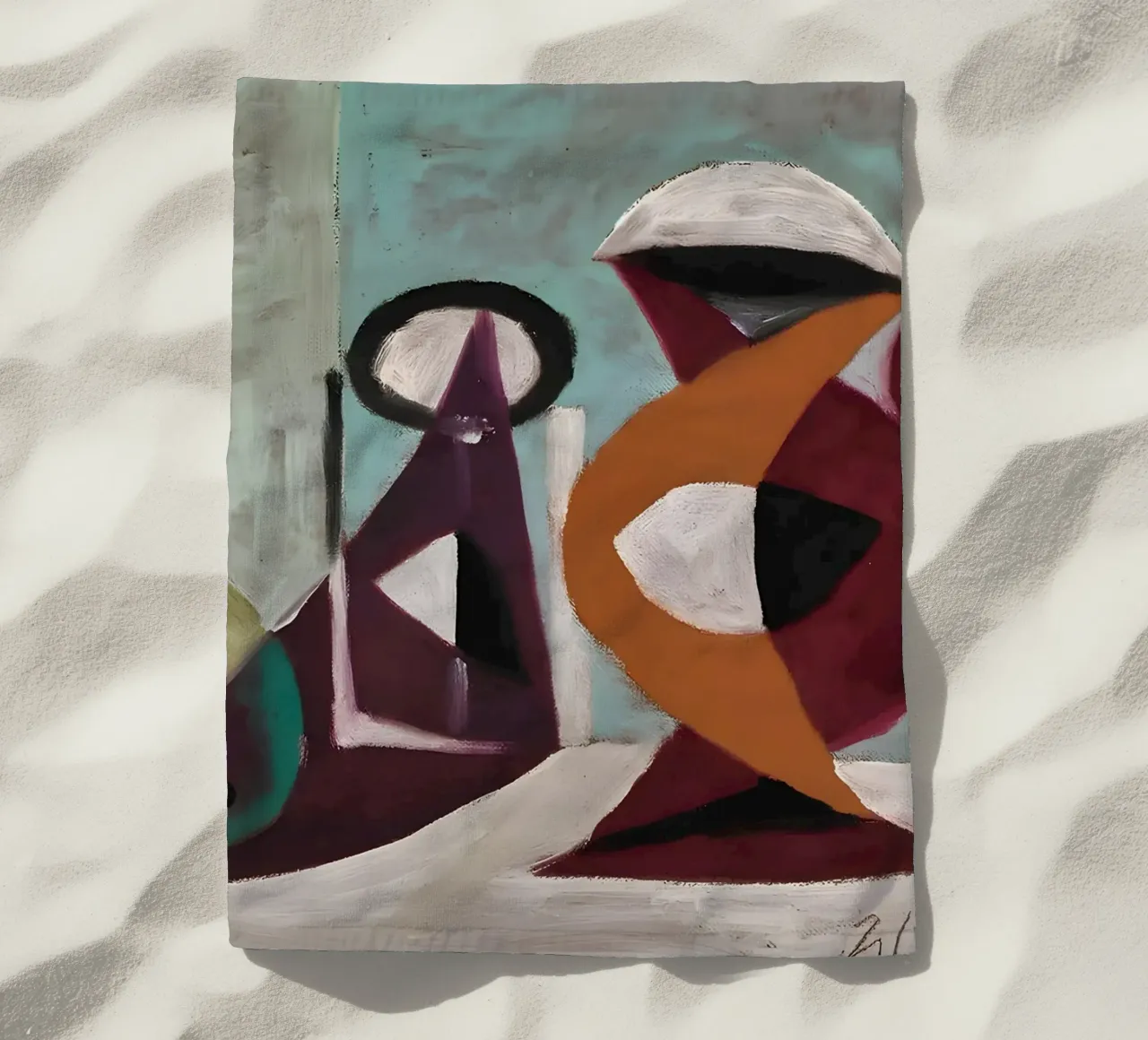 Picasso Natura morta Brocca di chitarra astratta 1937 telo mare da homdeco