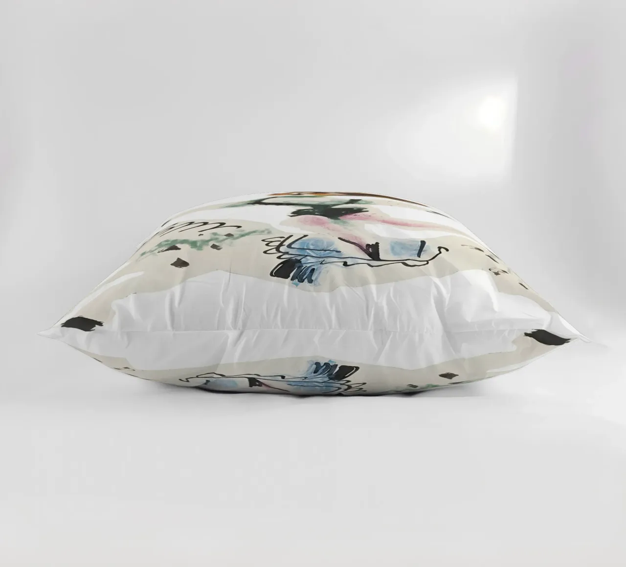 Abstract Equestrian Figure Picasso Inspired Playful Art decorative cushion by homdeco