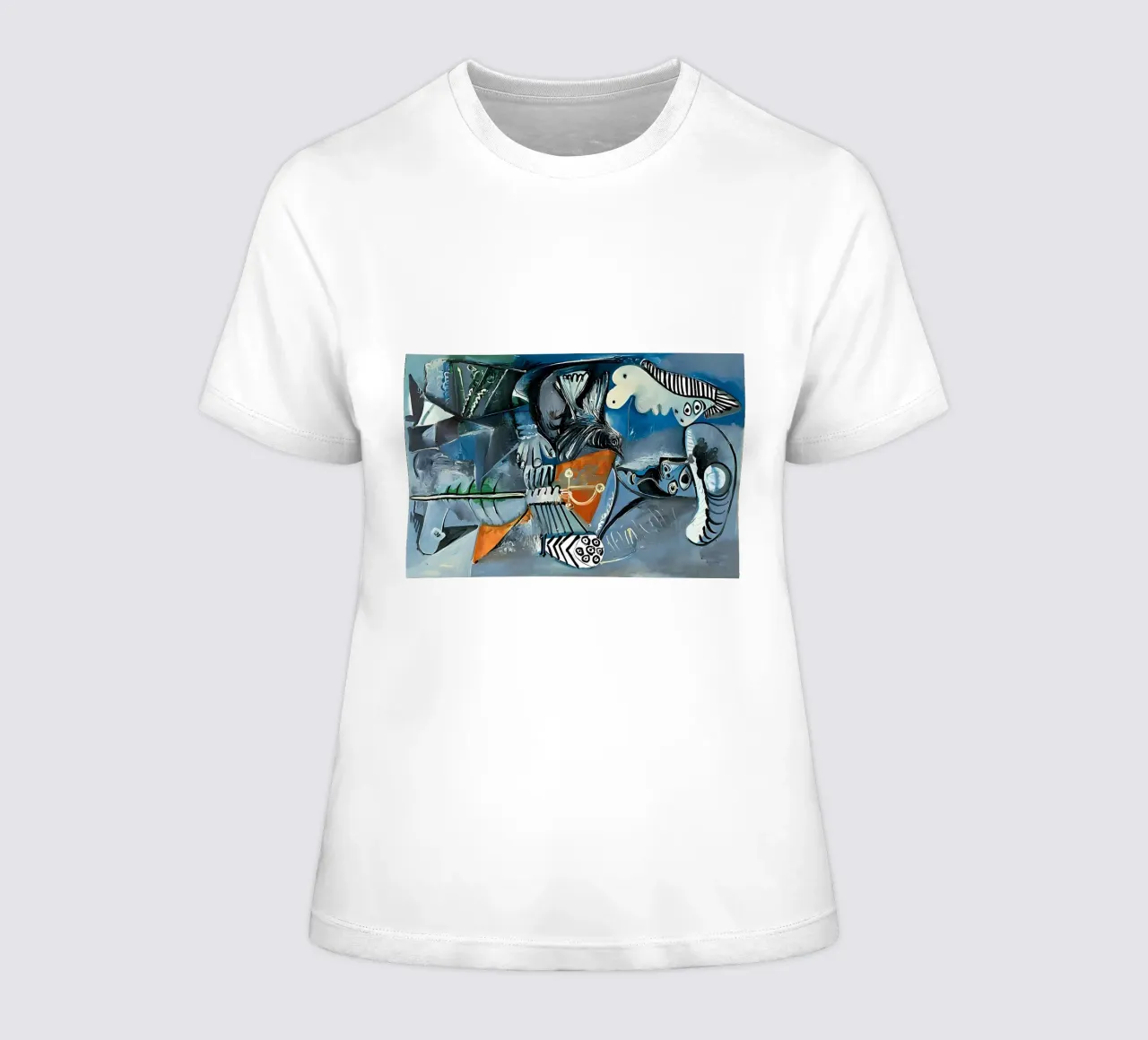 Picasso Composizione astratta Forme umane di uccelli t-shirt da donna da homdeco