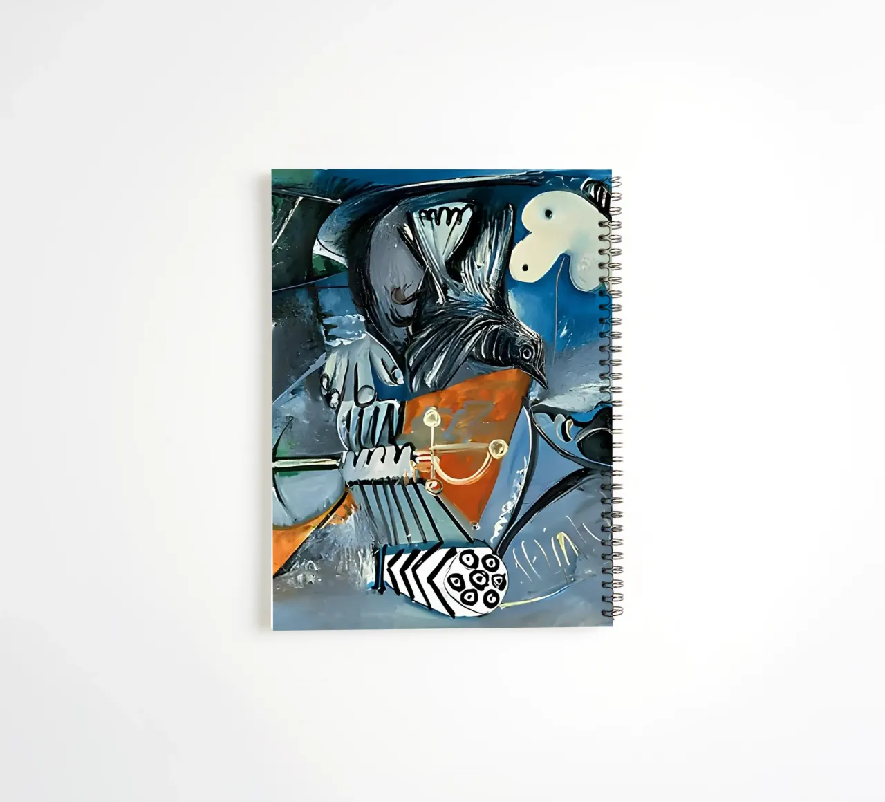 Picasso Abstract Composition Bird Human Forms spiral notebook by homdeco
