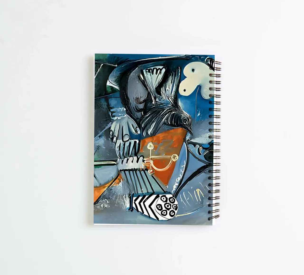 Picasso Abstract Composition Bird Human Forms spiral notebook by homdeco