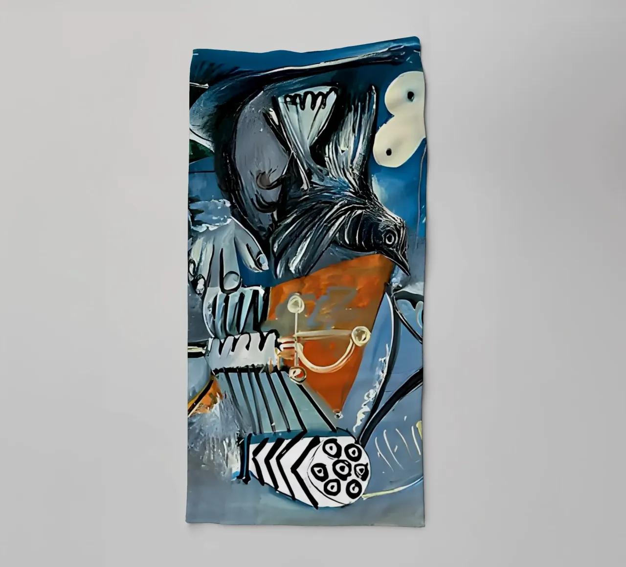 Picasso Abstract Composition Bird Human Forms towel by homdeco