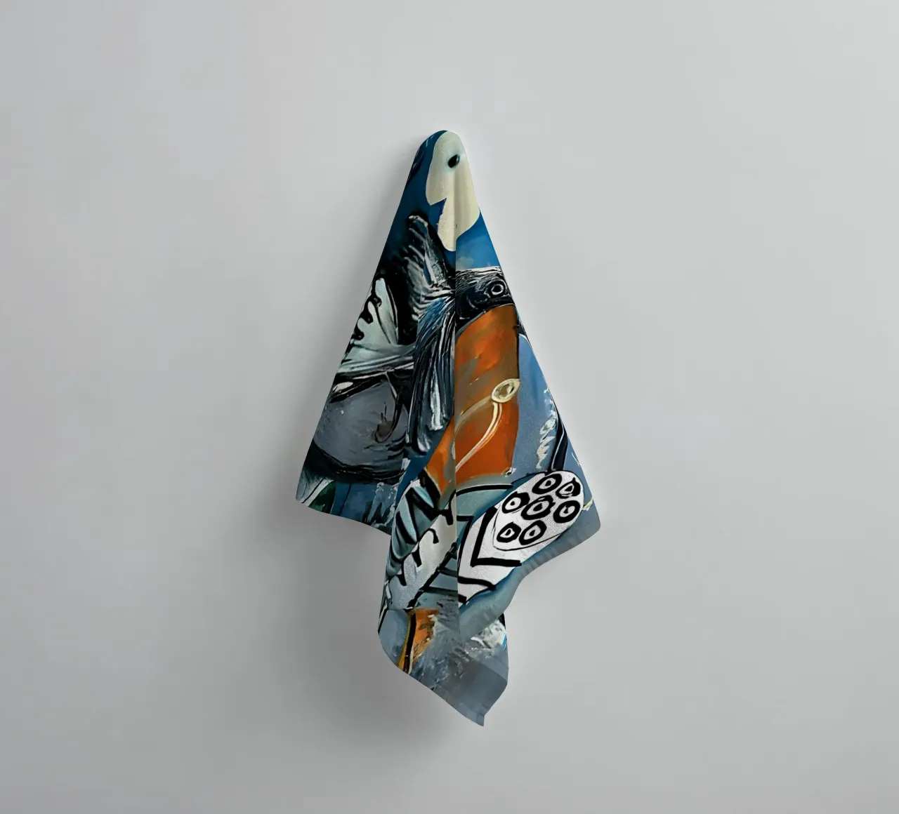 Picasso Abstract Composition Bird Human Forms towel by homdeco