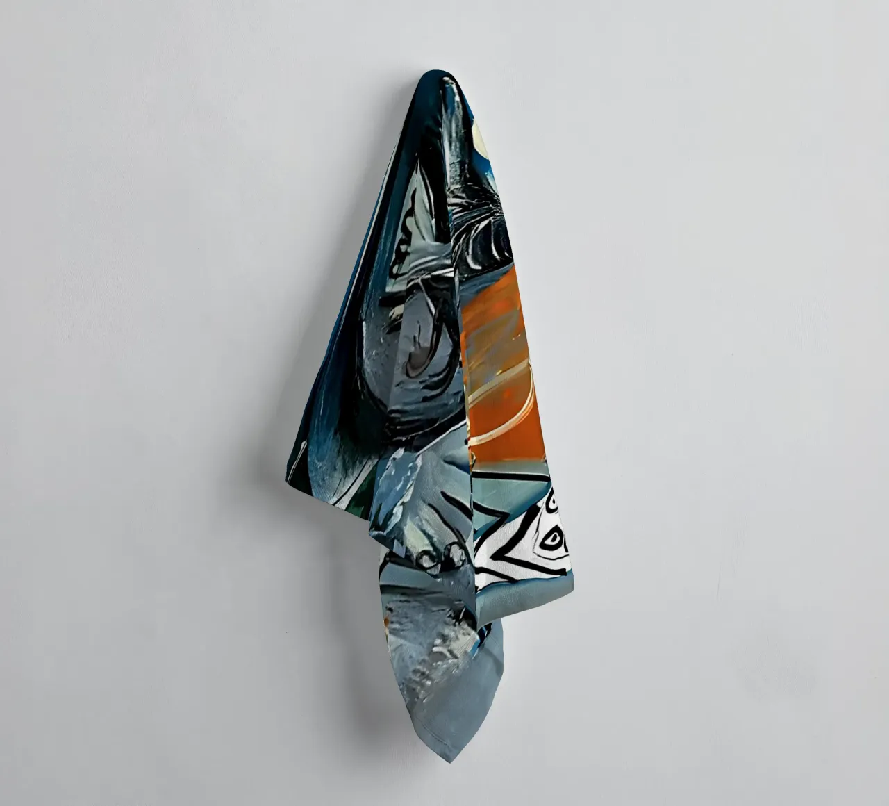 Picasso Abstract Composition Bird Human Forms towel by homdeco