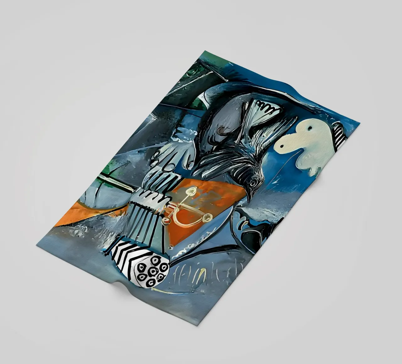 Picasso Composizione astratta Forme umane di uccelli telo mare da homdeco