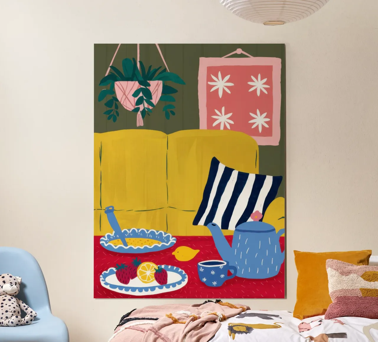 Sonniges Stillleben Mahlzeit Hahnemühle von Veil Maya