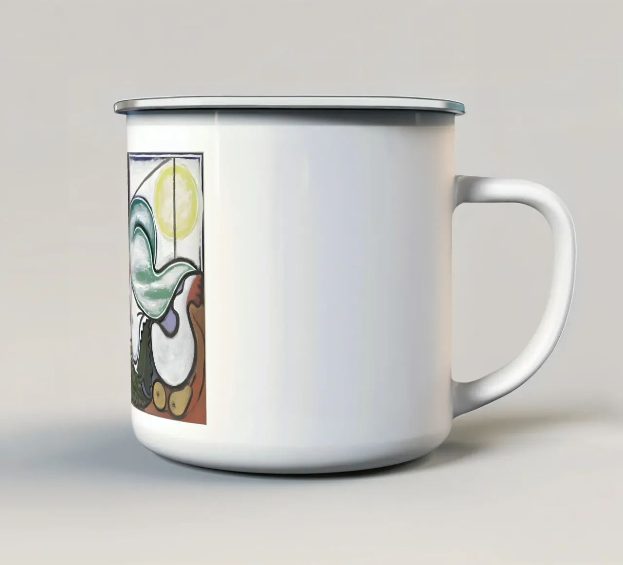 Picasso Donna addormentata Natura morta Colori cubisti tazza in smalto da homdeco