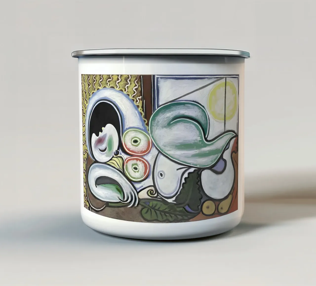 Picasso Donna addormentata Natura morta Colori cubisti tazza in smalto da homdeco
