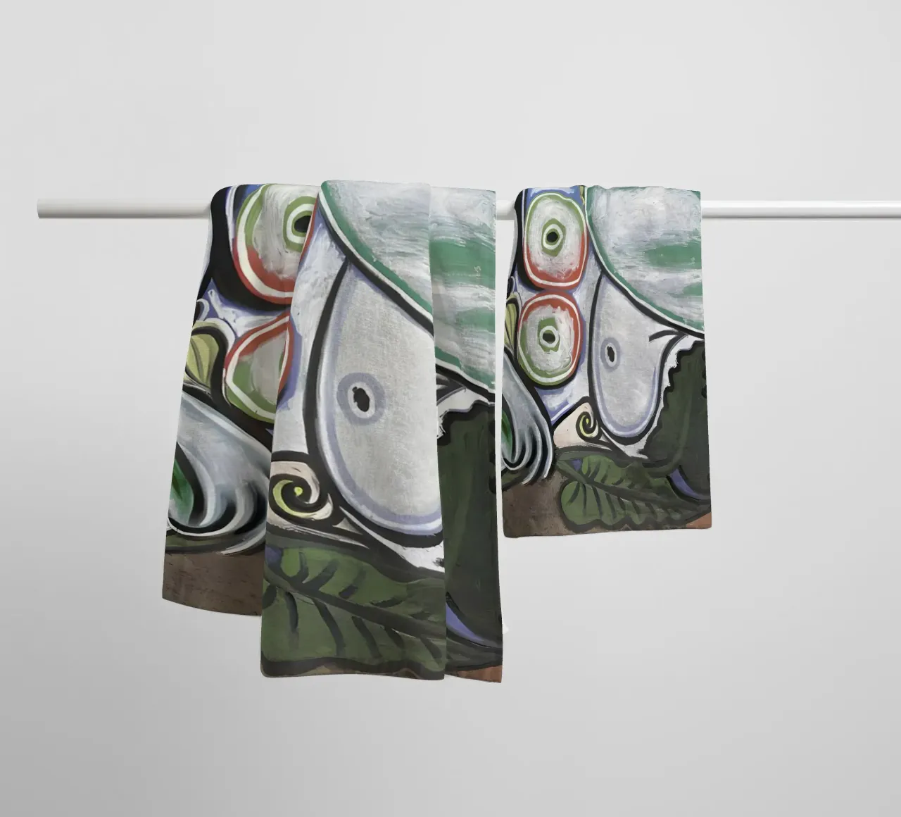Picasso Donna addormentata Natura morta Colori cubisti asciugamano da bagno da homdeco