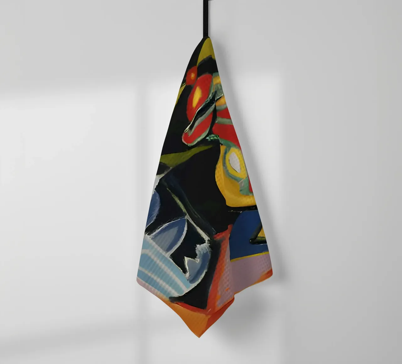 Natura morta astratta Forme geometriche colorate Cubista canovaccio da cucina da homdeco