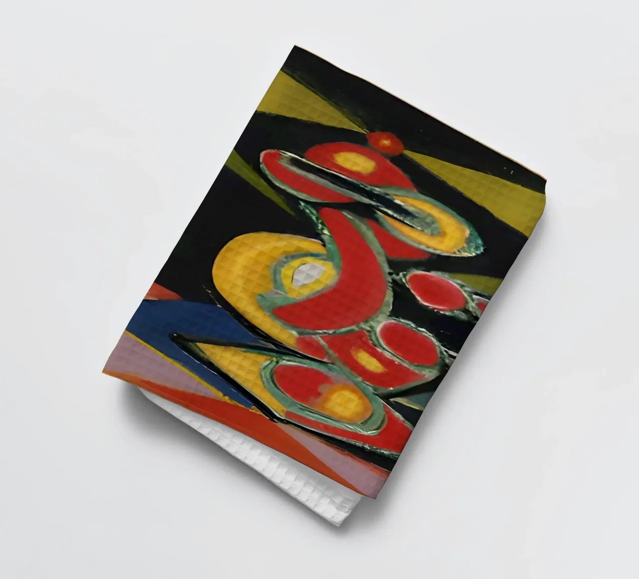 Natura morta astratta Forme geometriche colorate Cubista canovaccio da cucina da homdeco
