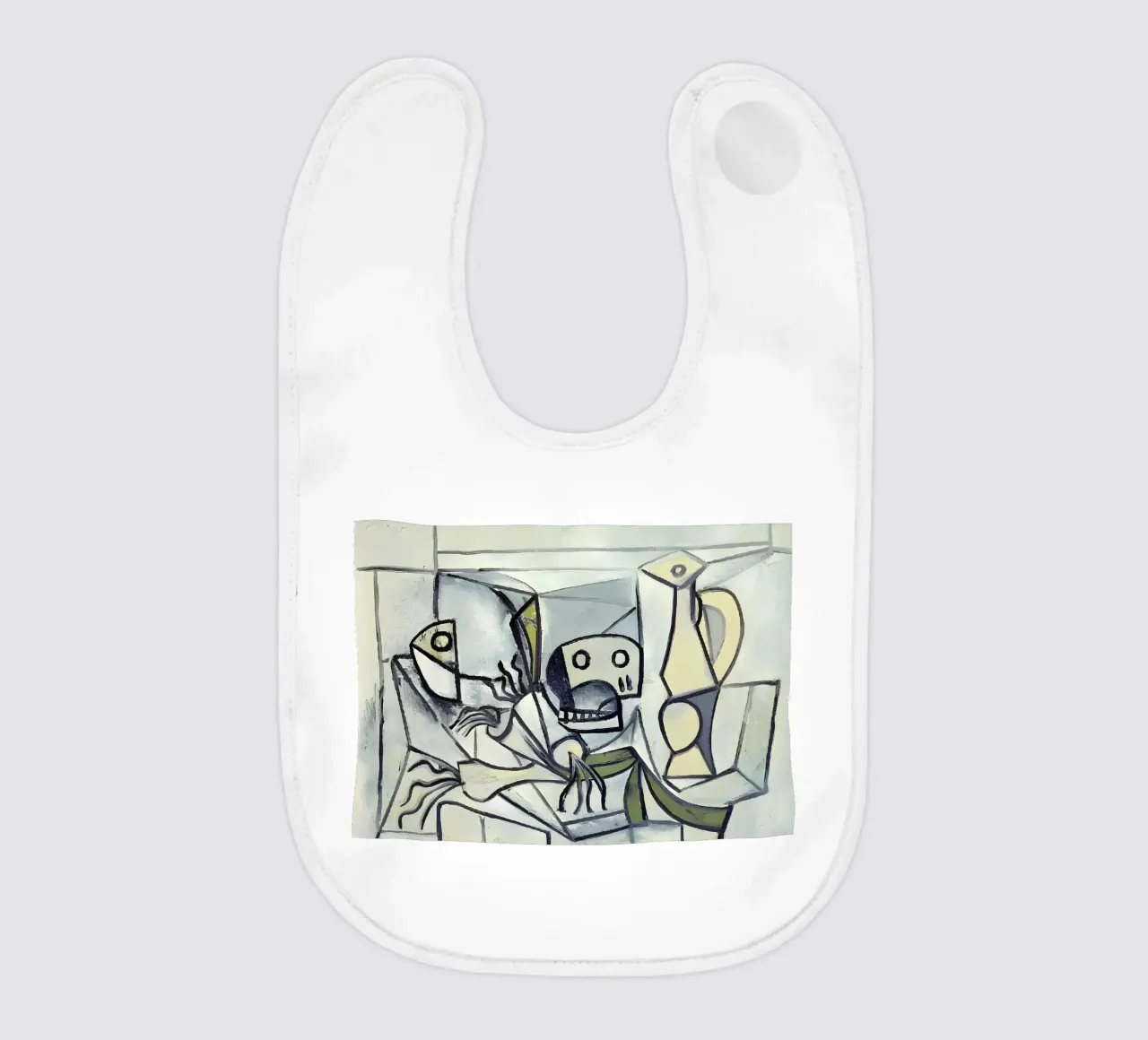 Picasso Teschio e brocca Cubismo analitico bavaglino da homdeco