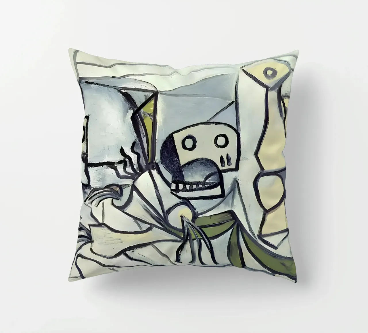Picasso Teschio e brocca Cubismo analitico cuscino da homdeco