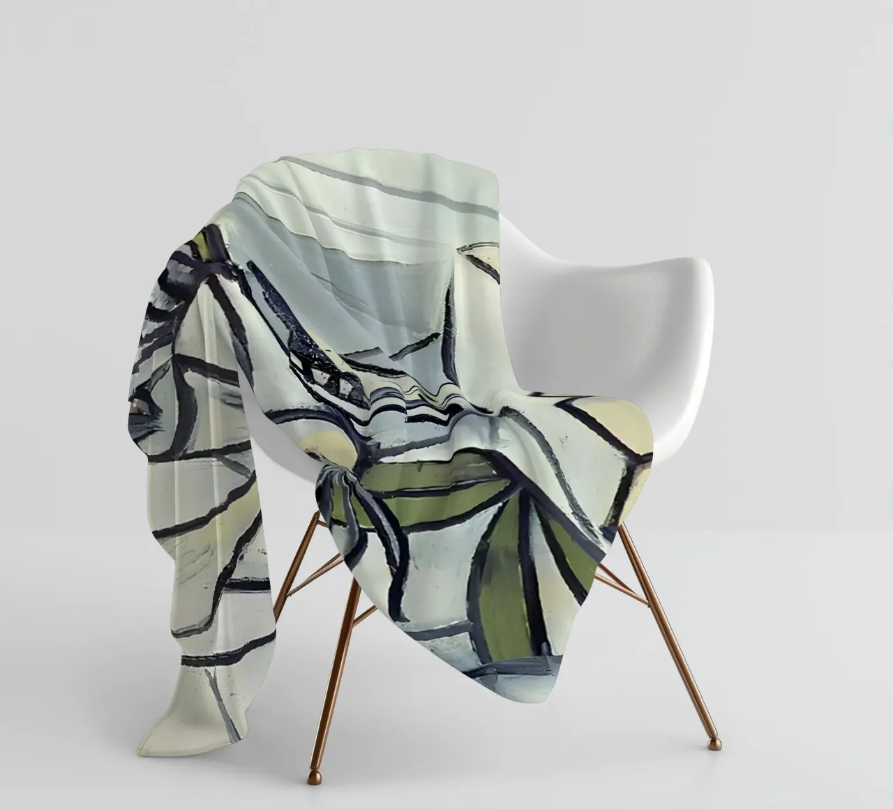 Picasso Teschio e brocca Cubismo analitico coperta in pile da homdeco