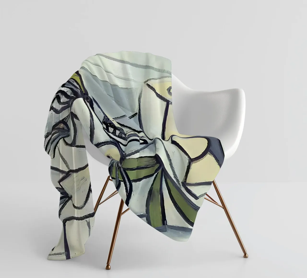 Picasso Teschio e brocca Cubismo analitico coperta in pile da homdeco