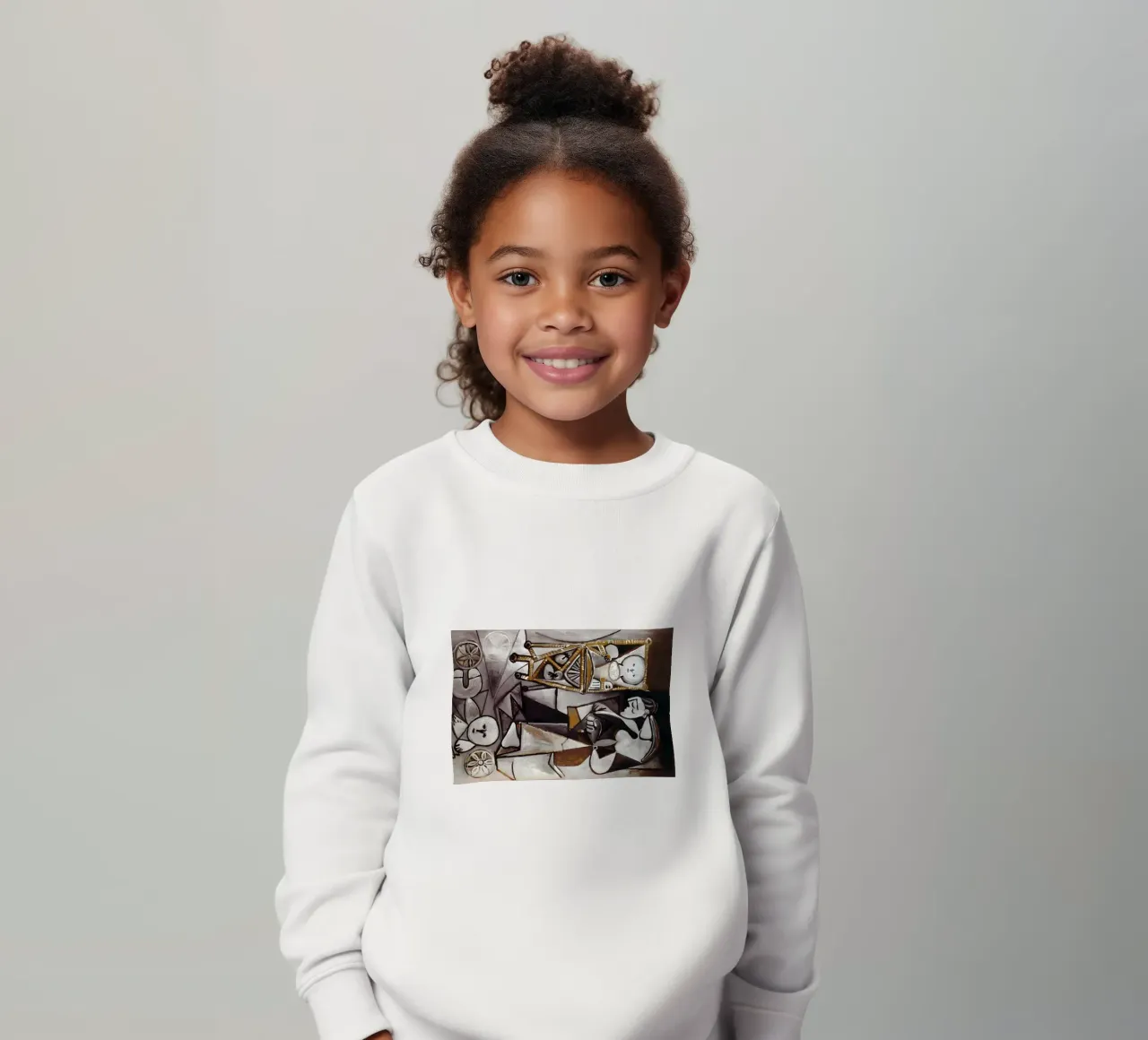 Nature morte abstraite cubiste Formes monochromes sweat enfant de homdeco