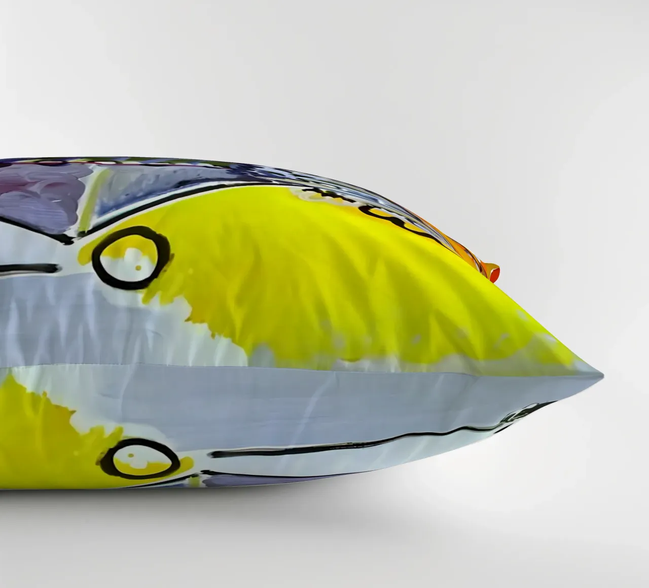 Abstract Dynamic Forms Vibrant Cubist Composition cuscino da homdeco