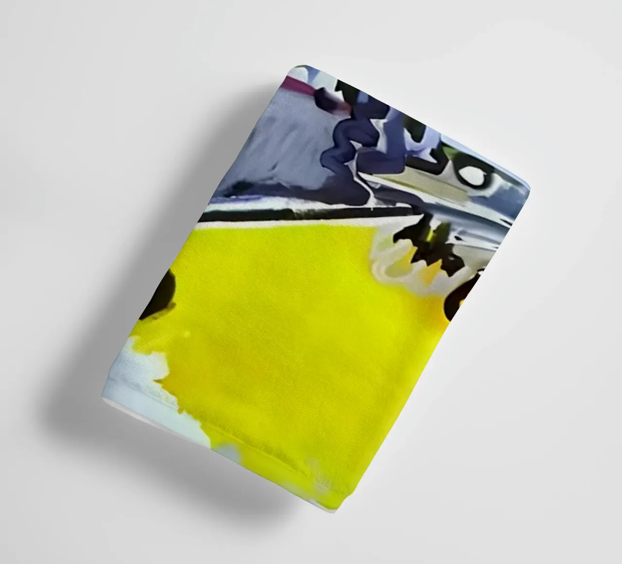 Abstract Dynamic Forms Vibrant Cubist Composition asciugamano da bagno da homdeco