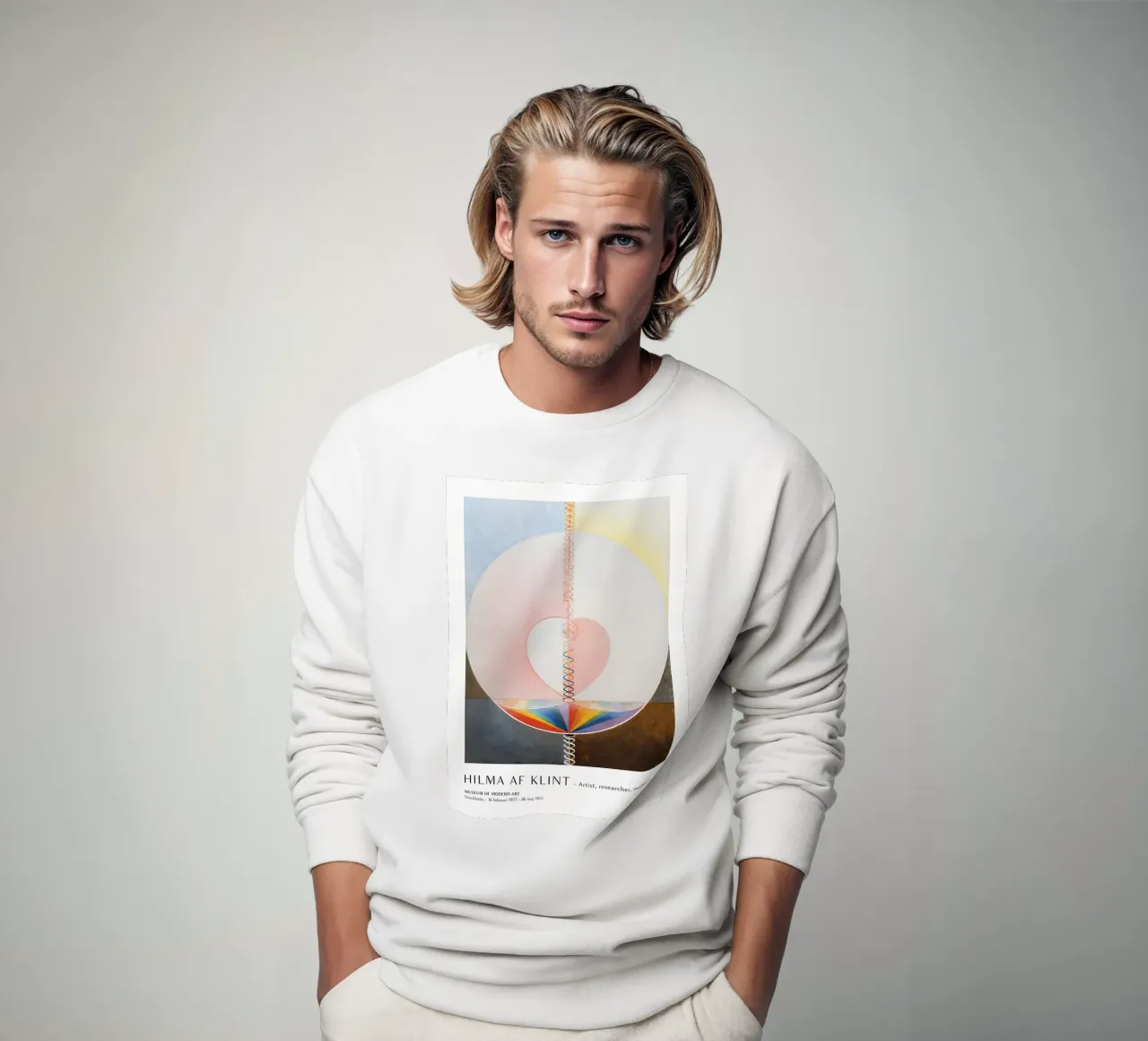Hilma af Klint Tree of Knowledge Abstract Art Print sweatshirt by homdeco