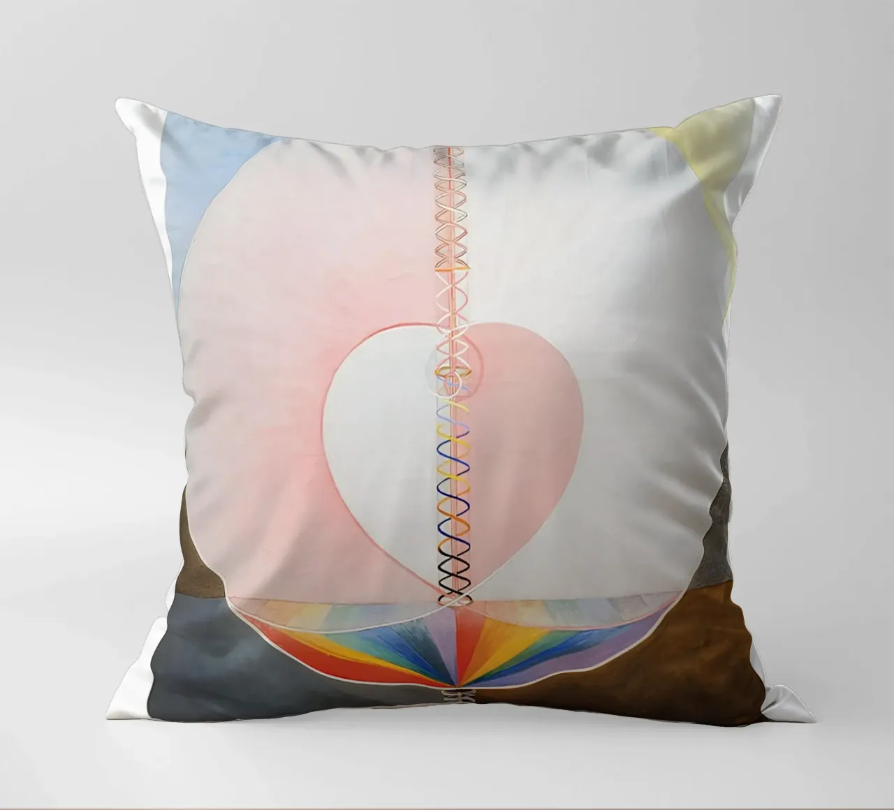 Hilma af Klint Tree of Knowledge Abstract Art Print decorative cushion by homdeco