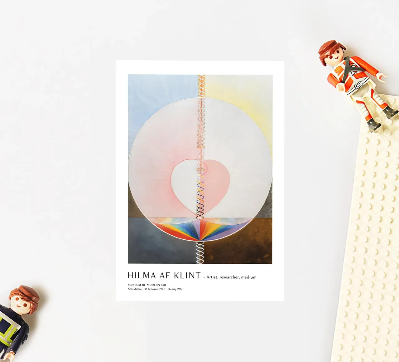 Hilma af Klint Tree of Knowledge Abstract Art Print sticker by homdeco