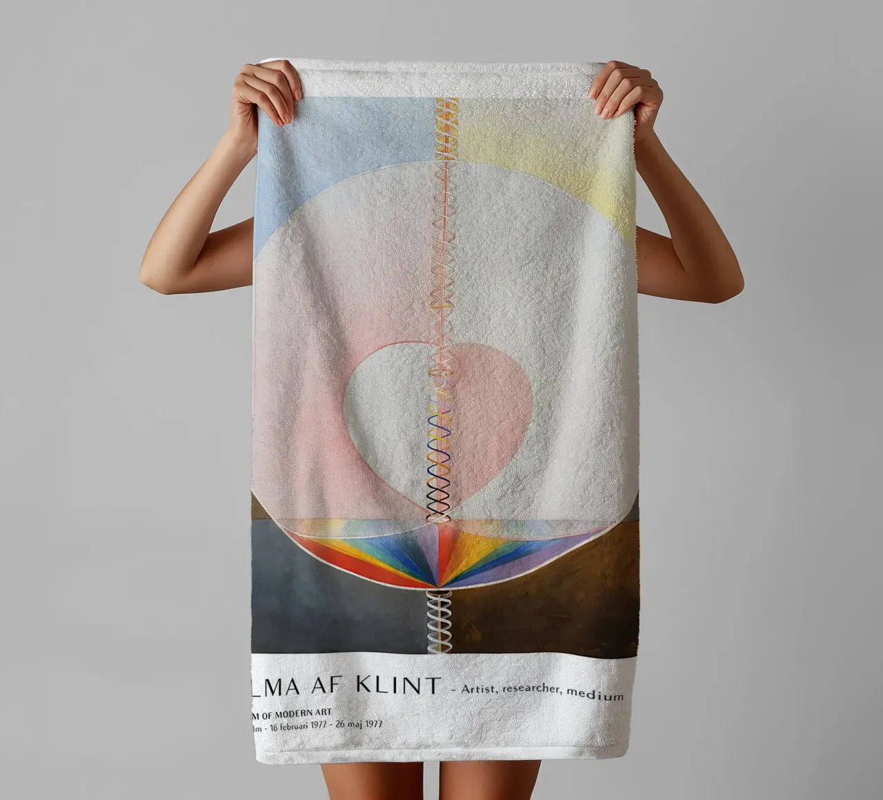 Hilma af Klint L'arbre de la connaissance Impression d'art abstrait serviette de bain de homdeco