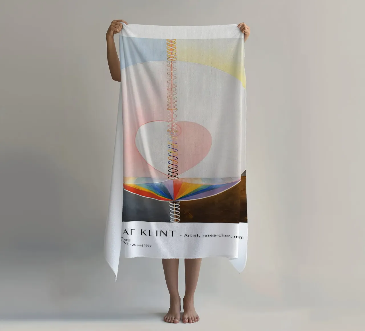 Hilma af Klint Boom van Kennis Abstracte Kunstdruk strandhanddoek van homdeco