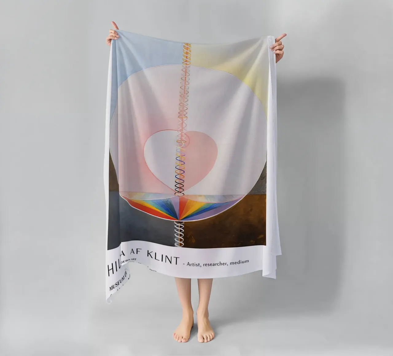 Hilma af Klint Boom van Kennis Abstracte Kunstdruk strandhanddoek van homdeco