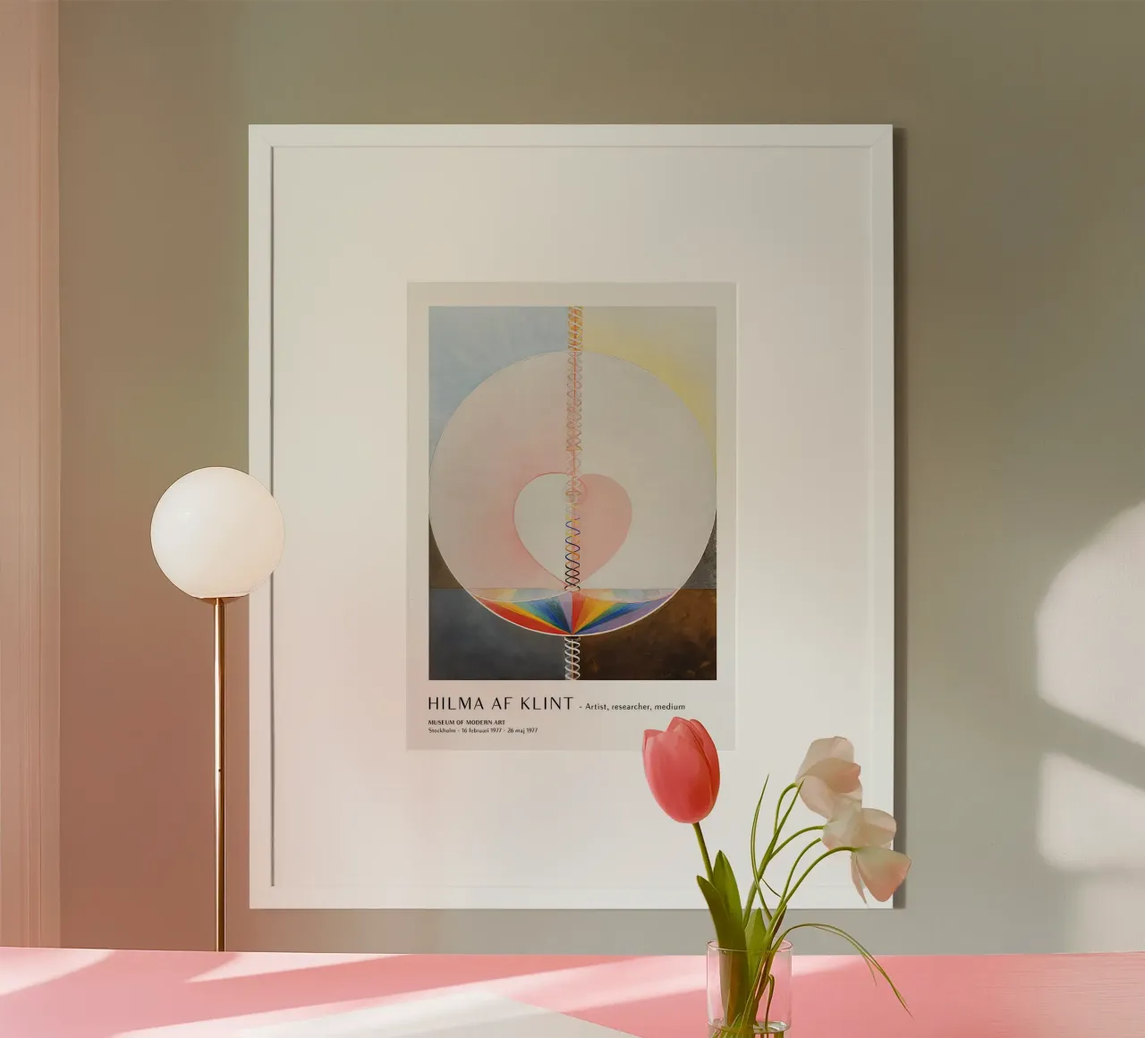 Hilma af Klint Boom van Kennis Abstracte Kunstdruk hahnemühle van homdeco