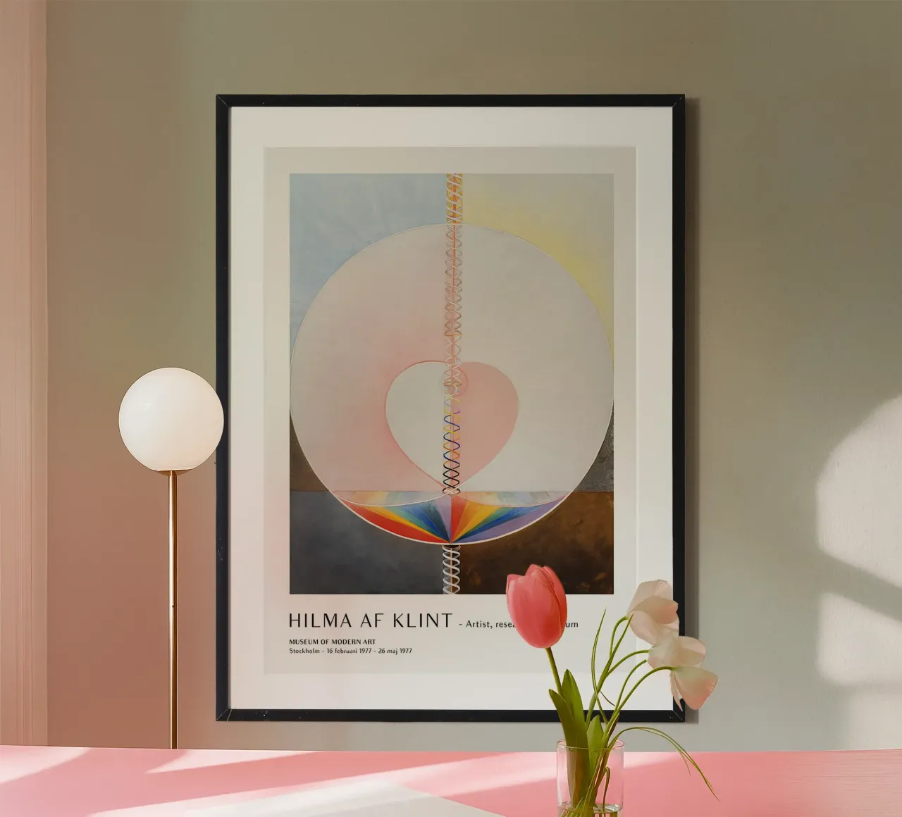 Hilma af Klint Boom van Kennis Abstracte Kunstdruk hahnemühle van homdeco