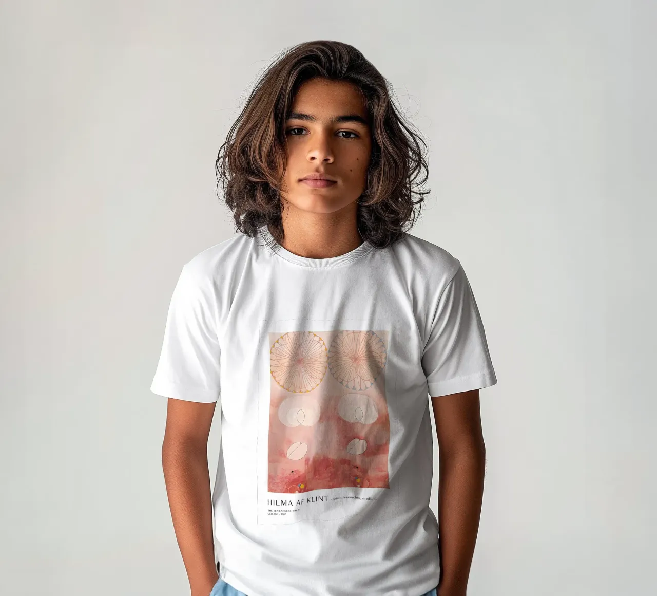 Hilma af Klint The Ten Largest No. 9 Abstract Poster kids t-shirt by homdeco