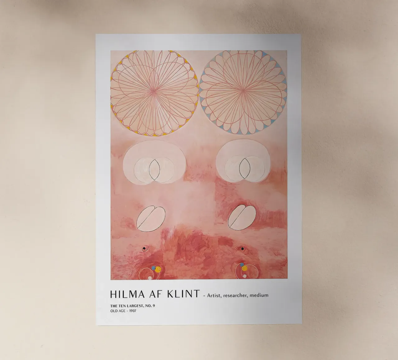 Hilma af Klint I dieci più grandi n. 9 Poster astratto pellicola backlit da homdeco