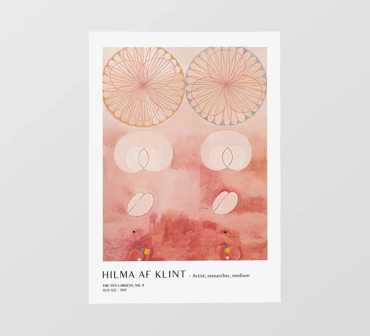 Hilma af Klint I dieci più grandi n. 9 Poster astratto pellicola backlit da homdeco