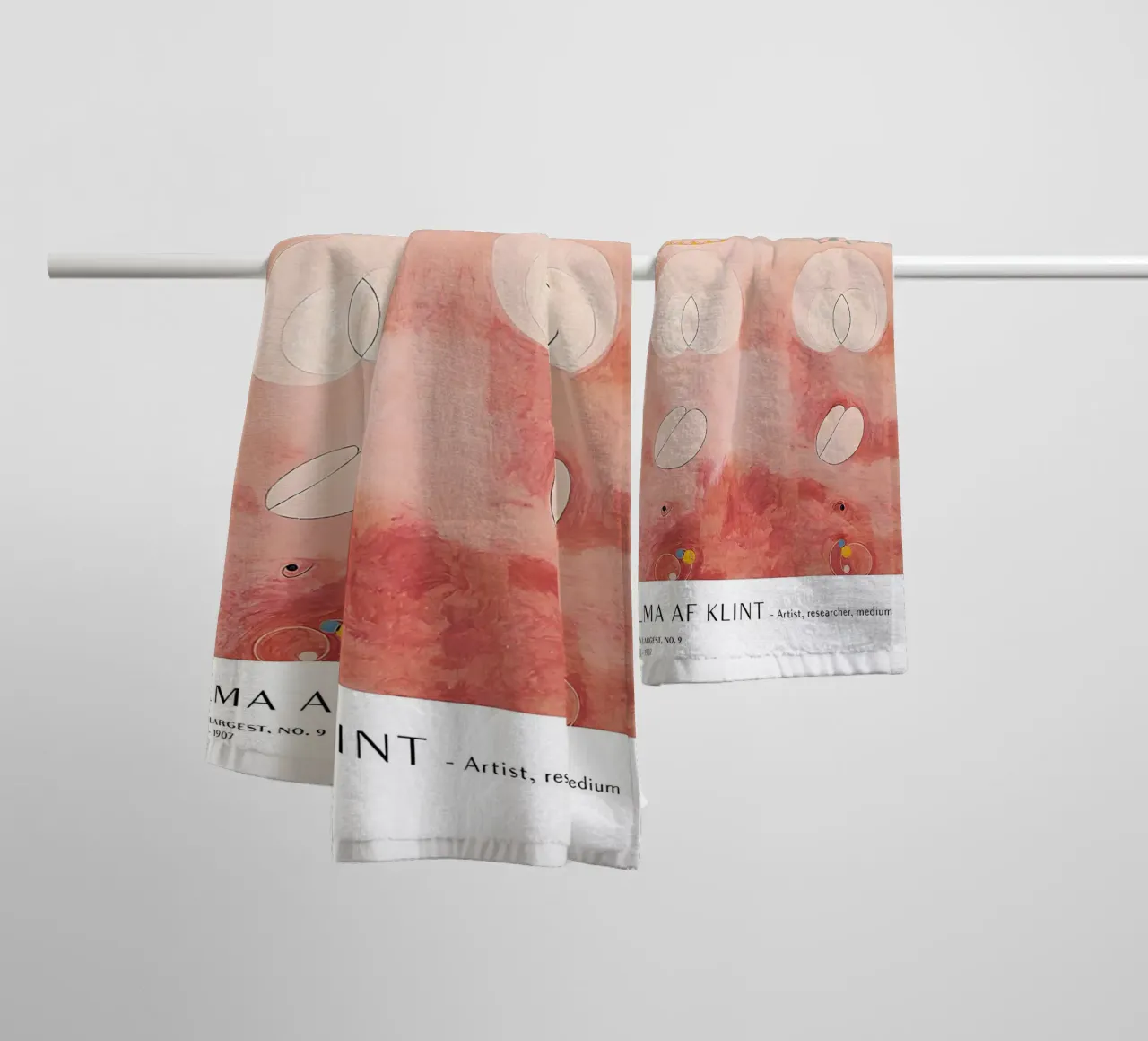 Hilma af Klint I dieci più grandi n. 9 Poster astratto asciugamano da bagno da homdeco