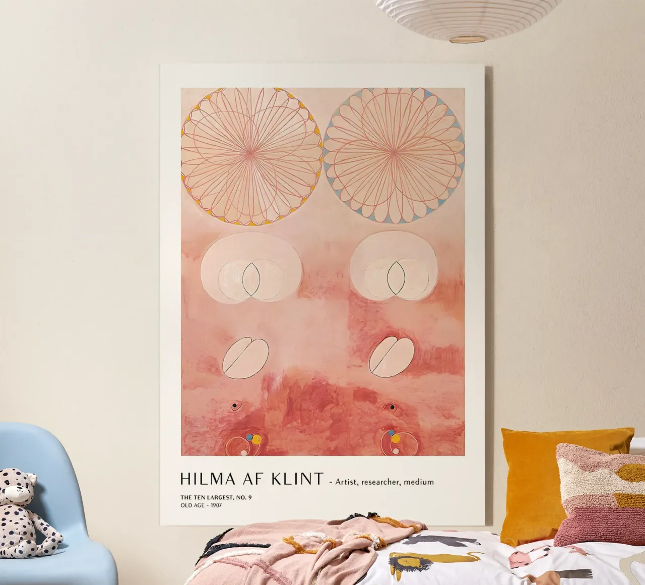 Hilma af Klint I dieci più grandi n. 9 Poster astratto plexiglass da homdeco