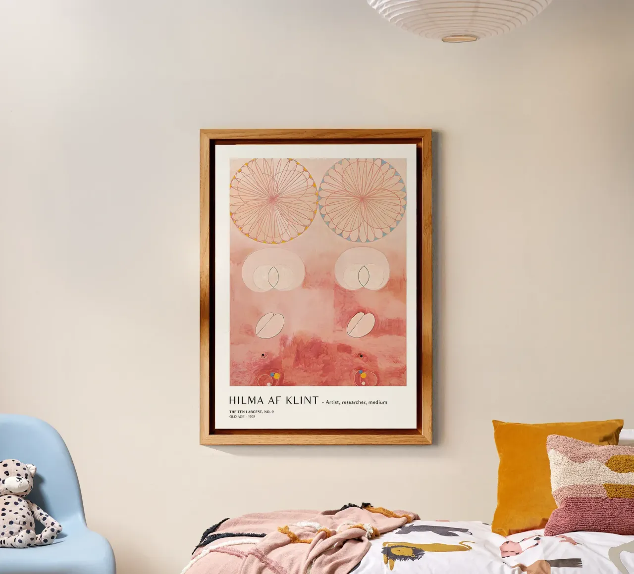 Hilma af Klint I dieci più grandi n. 9 Poster astratto alluminio dibond da homdeco