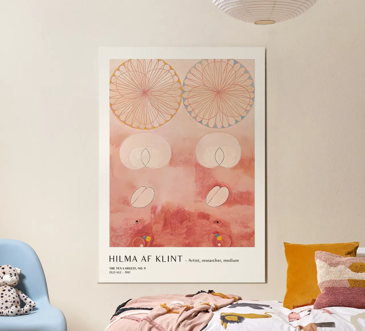 Hilma af Klint I dieci più grandi n. 9 Poster astratto alluminio dibond da homdeco