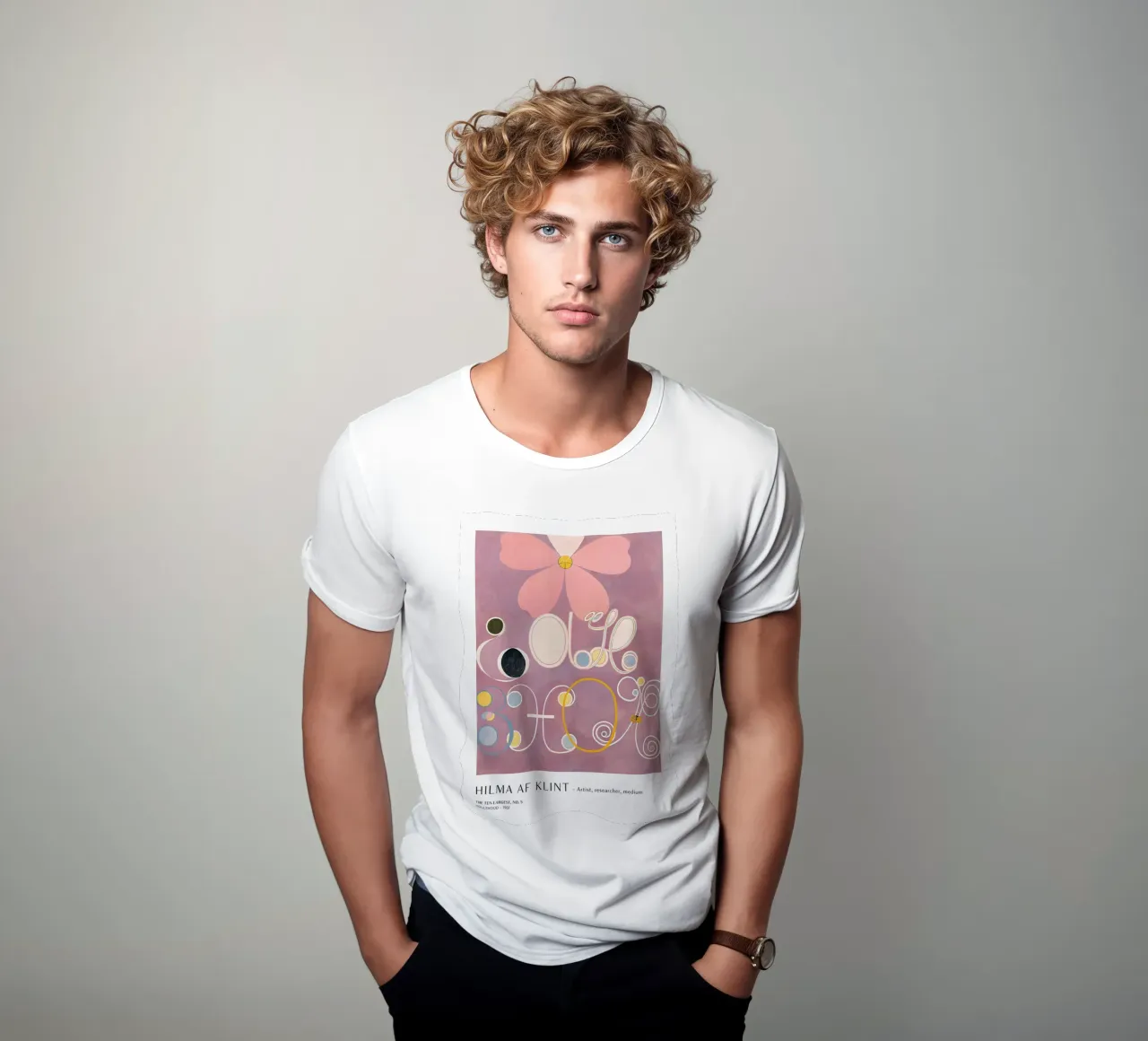 Hilma af Klint Les dix plus grands n° 5 Affiche de l'âge adulte t-shirt de homdeco