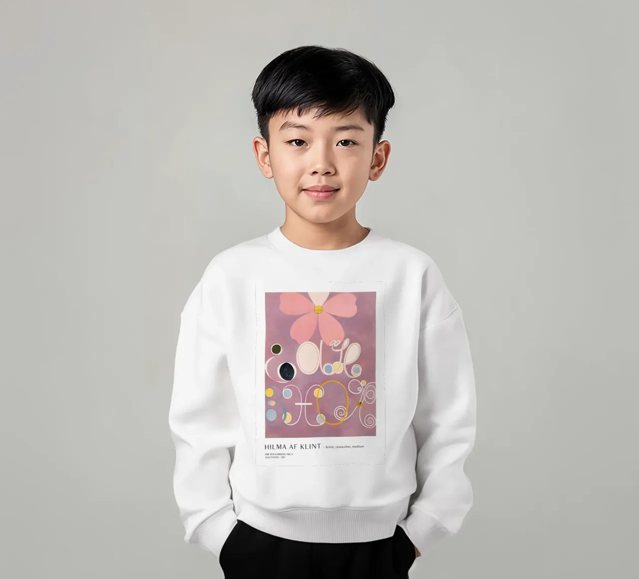 Hilma af Klint I dieci più grandi n. 5 Poster dell'età adulta felpa bambino da homdeco