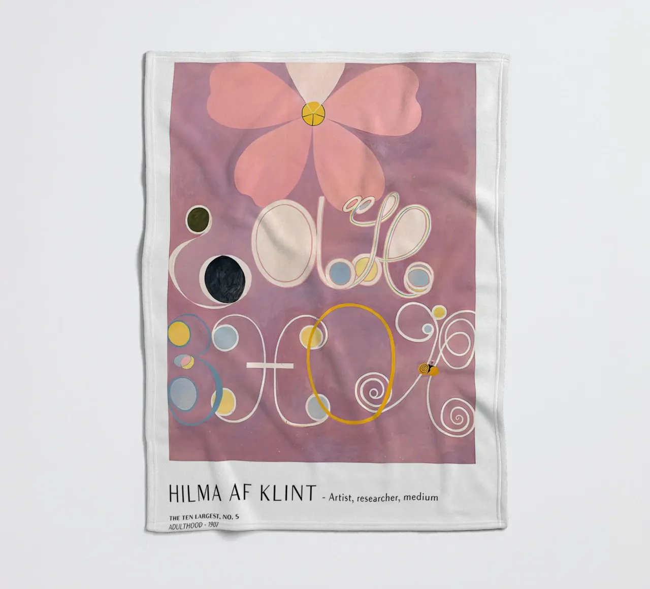 Hilma af Klint I dieci più grandi n. 5 Poster dell'età adulta coperta in pile da homdeco