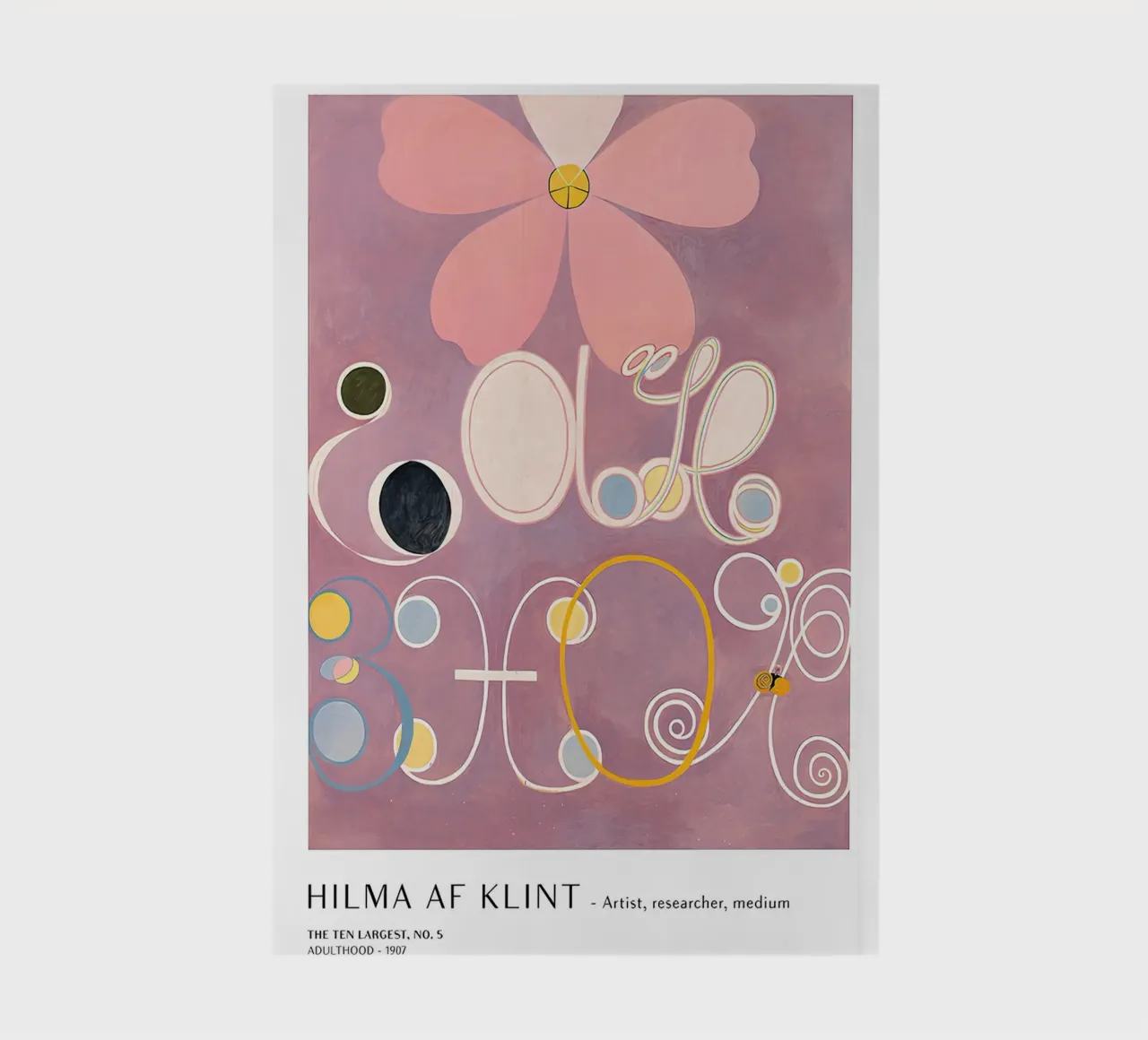 Hilma af Klint The Ten Largest No. 5 Adulthood Poster notebook by homdeco